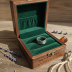 1950 NZ Half Crown Coin Ring in jewellery box