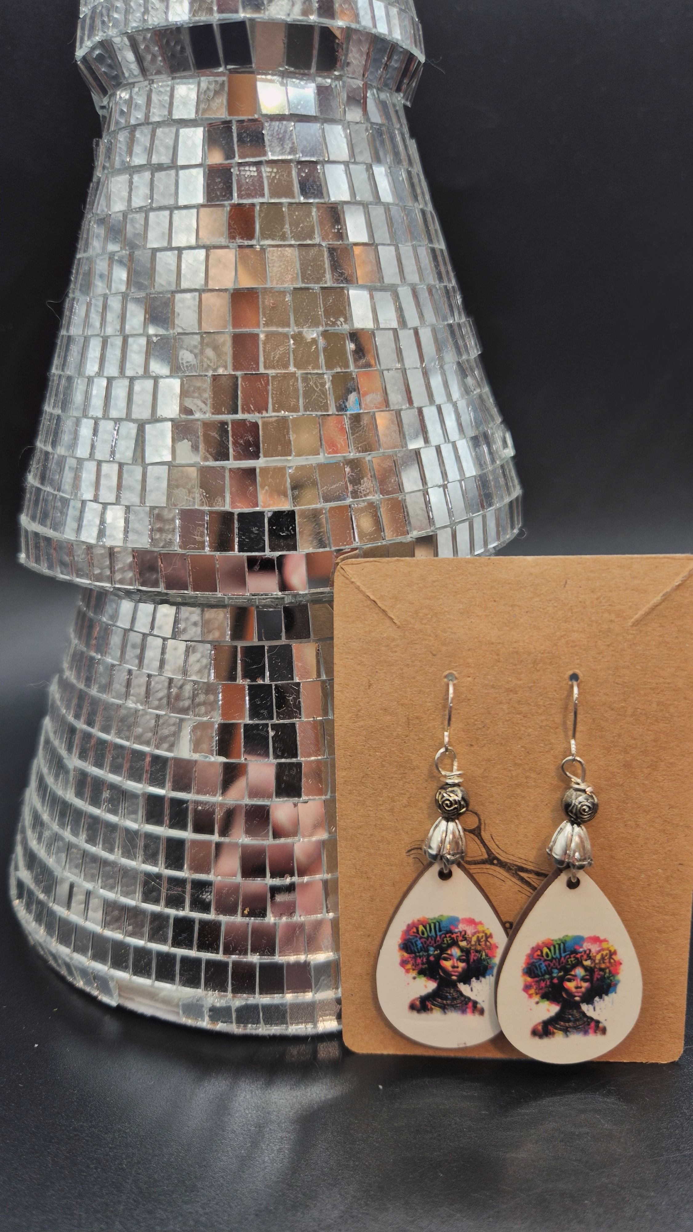 Afro Queen Drop Earrings