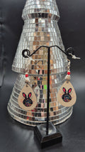 Disco Bunny Drop Earrings