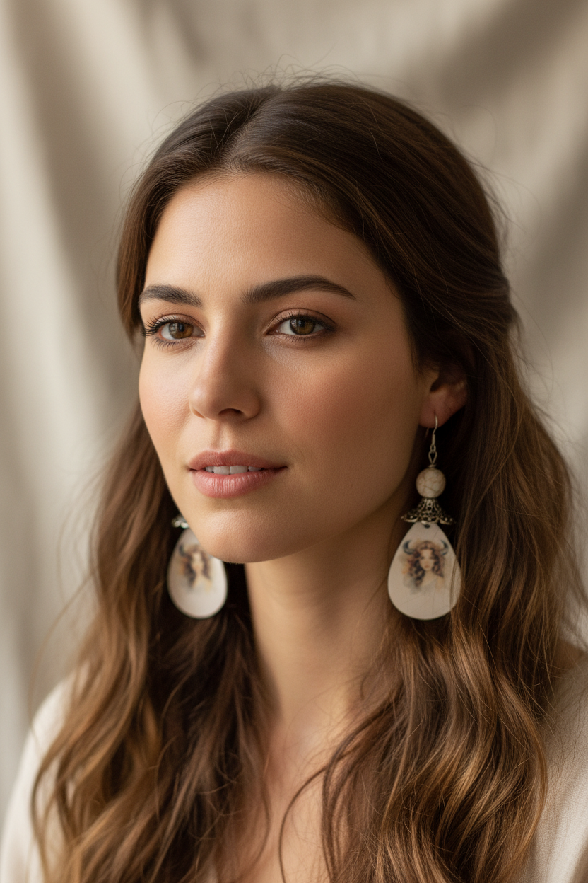 Celestial Muse Teardrop Earrings