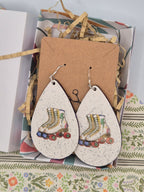 Retro Roller Skate Teardrop Earrings