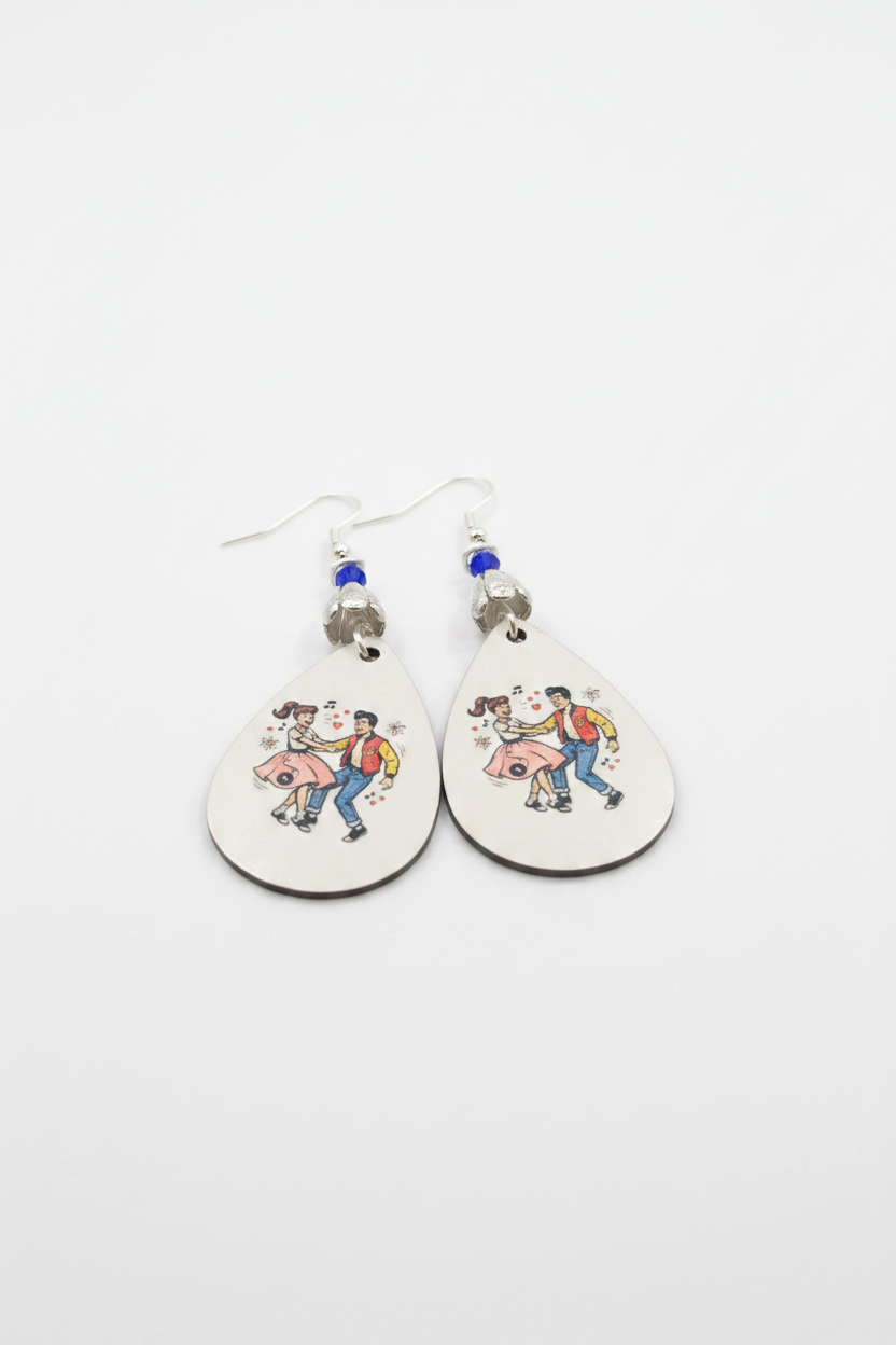 Retro Swing Dance Teardrops