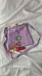 Lavender Bloom Crossbody Pouch