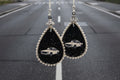 Vintage Night Drive Teardrop Earrings
