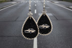 Vintage Night Drive Teardrop Earrings