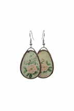 Vintage Floral Teardrop Earrings