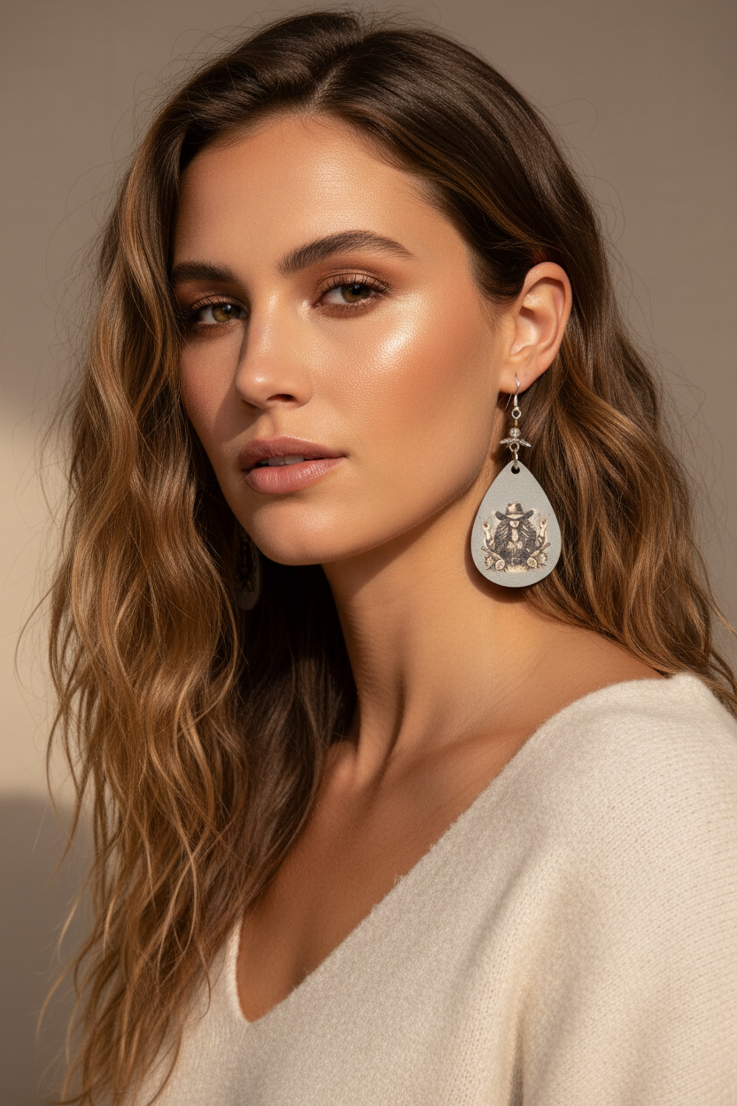 Rock 'n' Roll Cowgirl Drop Earrings