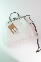 Fringe Clutch & Tassel Earring Set