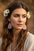 Rose Bouquet Teardrop Earrings