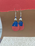 Samoan Flag Teardrop Earrings