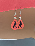 Dancer Silhouette Teardrop Earrings