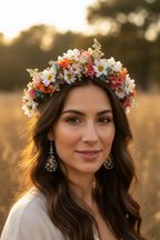 Midnight Garden Teardrop Earrings