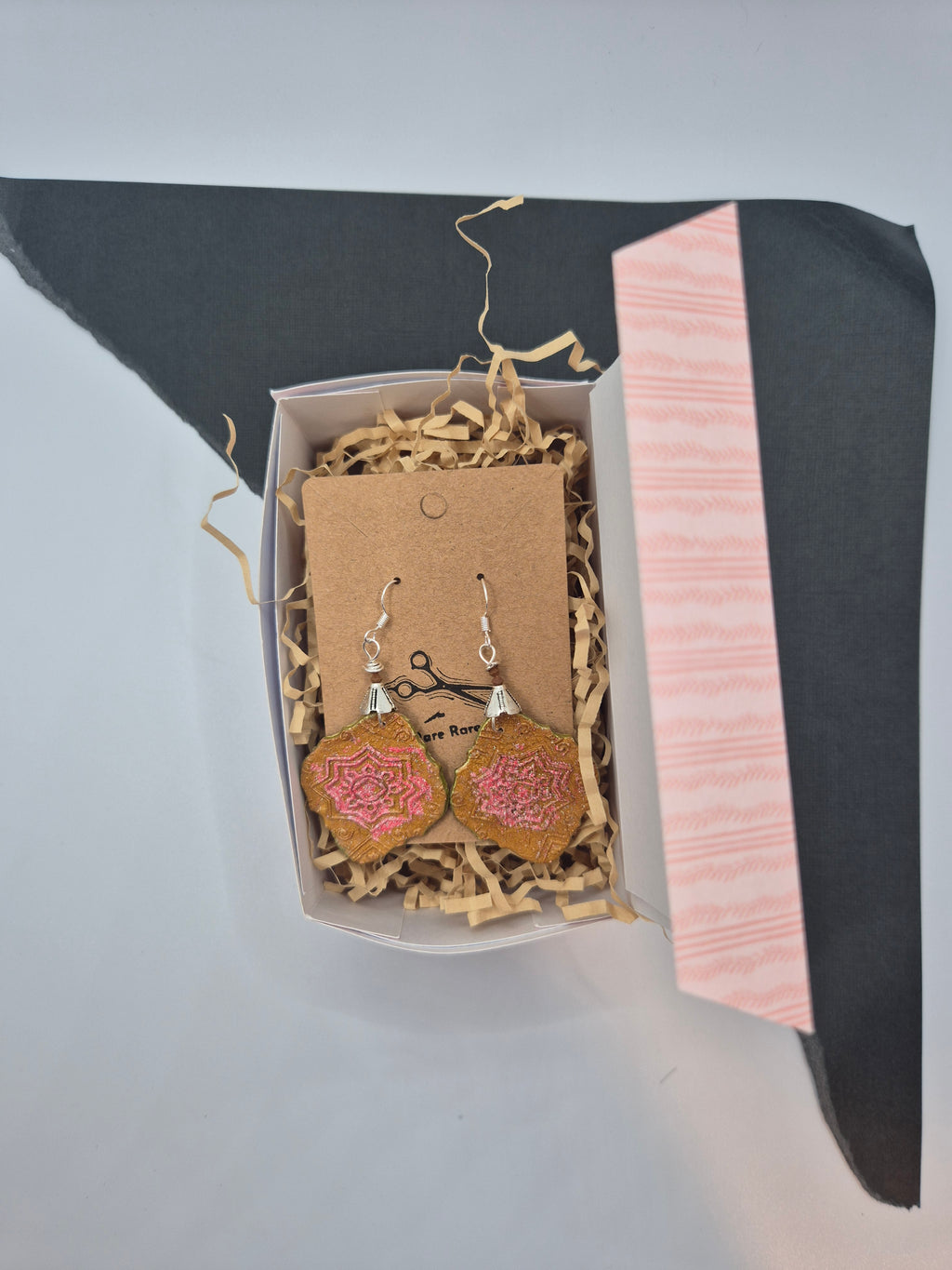 Clay Mandala Drop Earrings