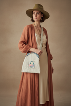 Embroidered Floral Crossbody Bag Lifestyle