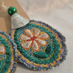 Embroidery close-up at a different angle