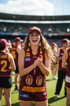 Lion Teardrop Earrings - Brisbane Lions fan